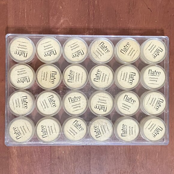 Flaire by Creative Co-Op Chestnuts Roasting Scent Sample Wickless Candle 24 Qty - Picture 2 of 4